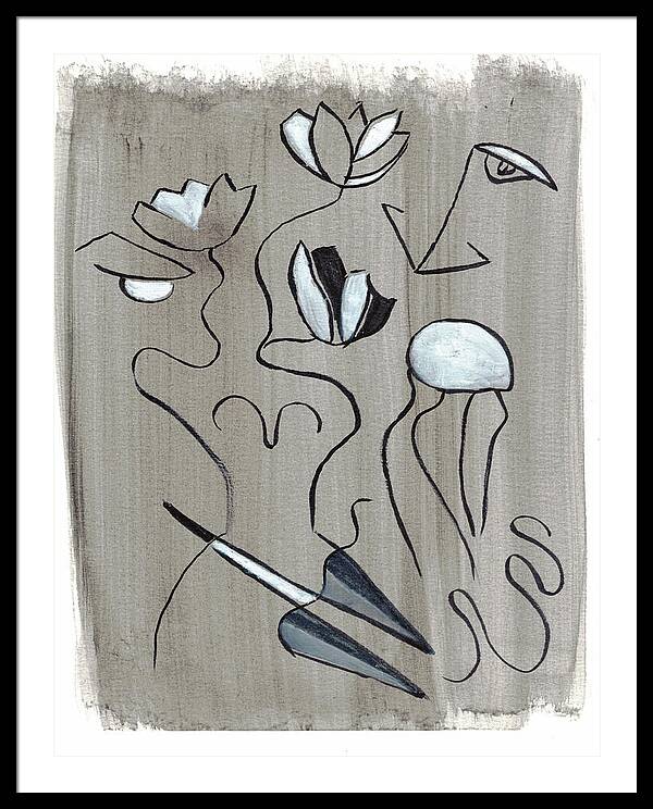 Femme Lotus - Framed Print
