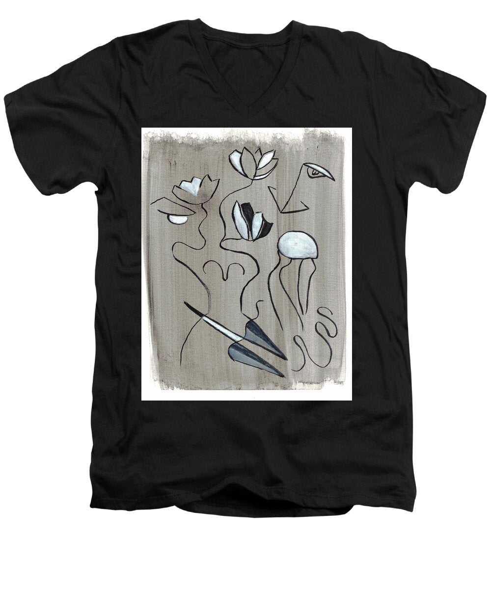 Femme Lotus - Men's V-Neck T-Shirt