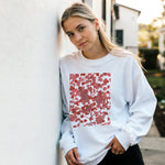 Sweatshirt Unisexe Classique Bois de Rubis – Impression Artistique Multicolore | Premium Cotton Blend - Laure Leprince - Artiste Peintre