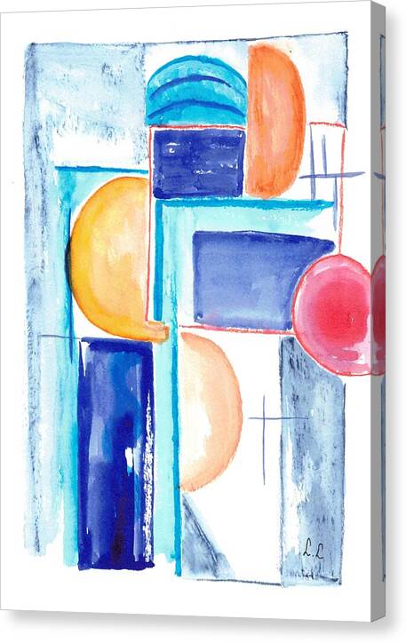 Geometric Shapes in Vibrant Colors - Canvas Print