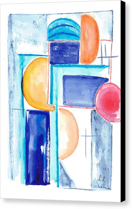 Geometric Shapes in Vibrant Colors - Canvas Print