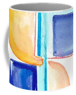 Architecture Solaire Abstract Watercolor Ceramic Mug – Artistic Coffee & Daily Comfort - Laure Leprince - Artiste Peintre