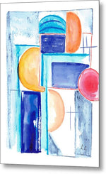 Geometric Shapes in Vibrant Colors - Metal Print