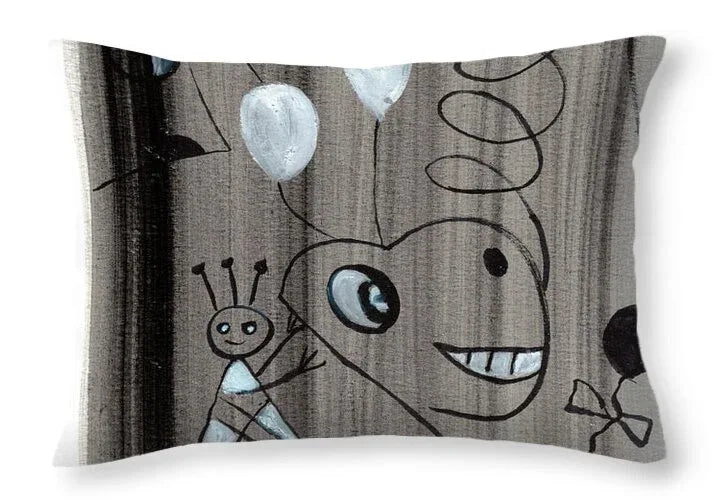 La Fete - Throw Pillow - Laure Leprince - Artiste Peintre