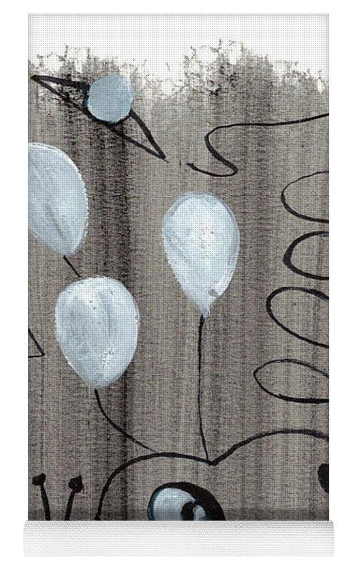 La Fete Watercolor Art Yoga Mat – Premium Natural Rubber Artistic Design - Laure Leprince - Artiste Peintre