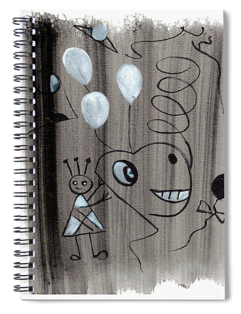 La Fête Spiral Notebook – Artistic Journaling et Creative Expression - Laure Leprince - Artiste Peintre