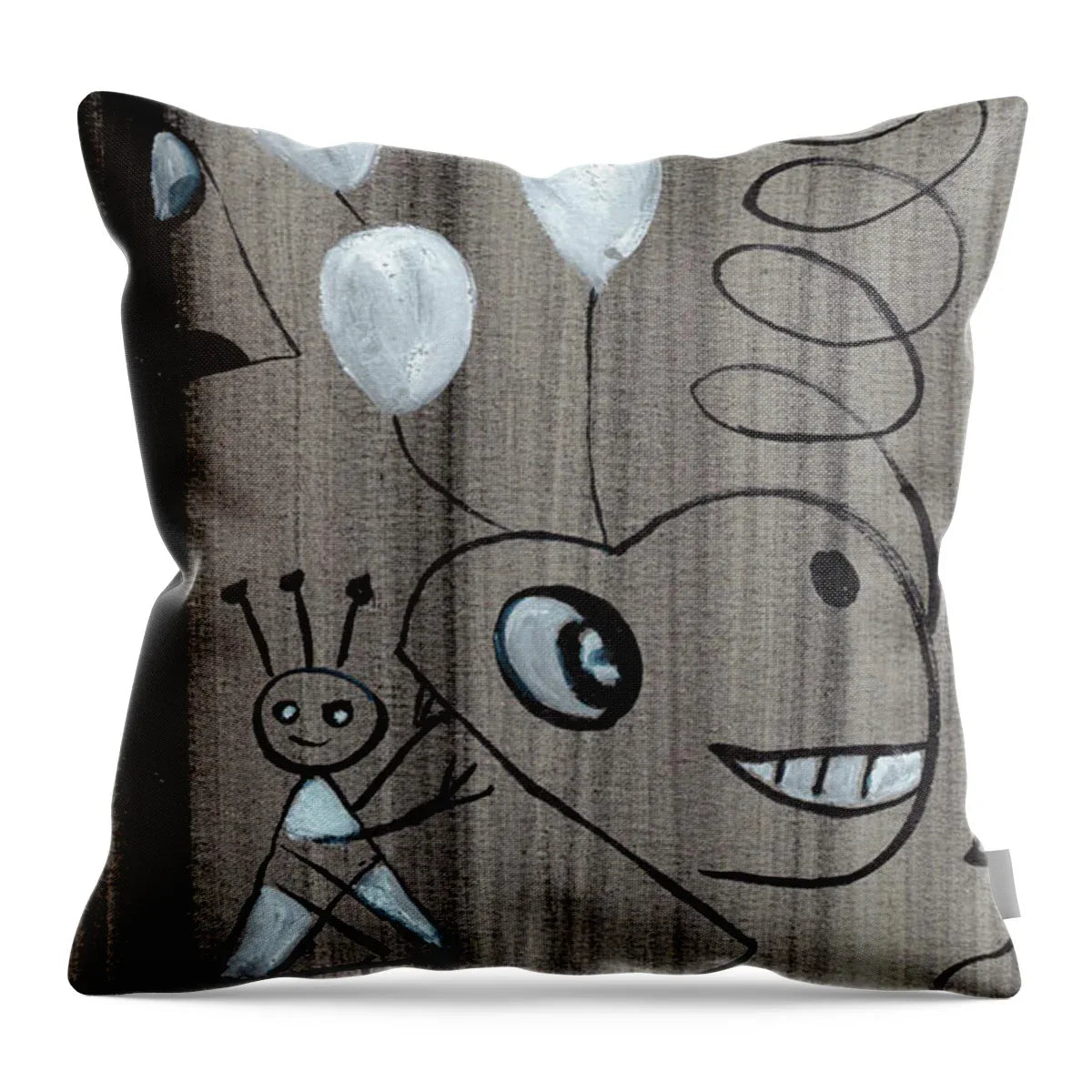 La Fete - Throw Pillow - Laure Leprince - Artiste Peintre