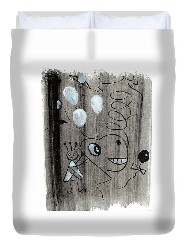 La Fete Watercolor Duvet Cover – Soft Microfiber &amp; Artistic Comfortt - Laure Leprince - Artiste Peintre