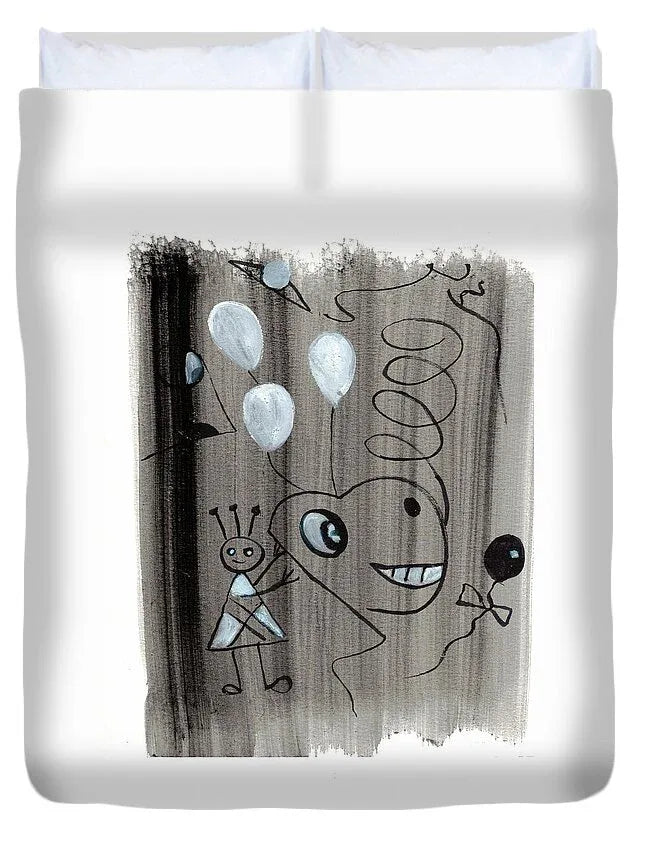 La Fete Watercolor Duvet Cover – Soft Microfiber &amp; Artistic Comfortt - Laure Leprince - Artiste Peintre