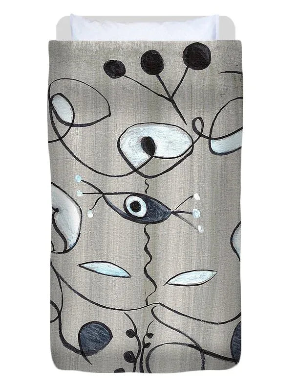 Le Masque Watercolor Duvet Cover – Soft Microfiber &amp; Artistic Comfort - Laure Leprince - Artiste Peintre