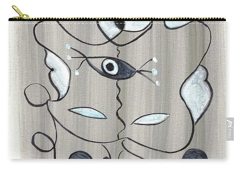 Le Masque - Zip Pouch - Laure Leprince - Artiste Peintre