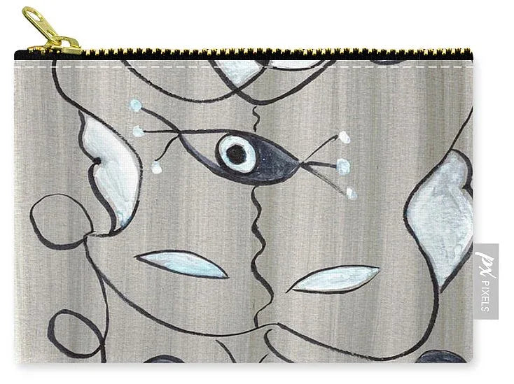Le Masque - Zip Pouch - Laure Leprince - Artiste Peintre