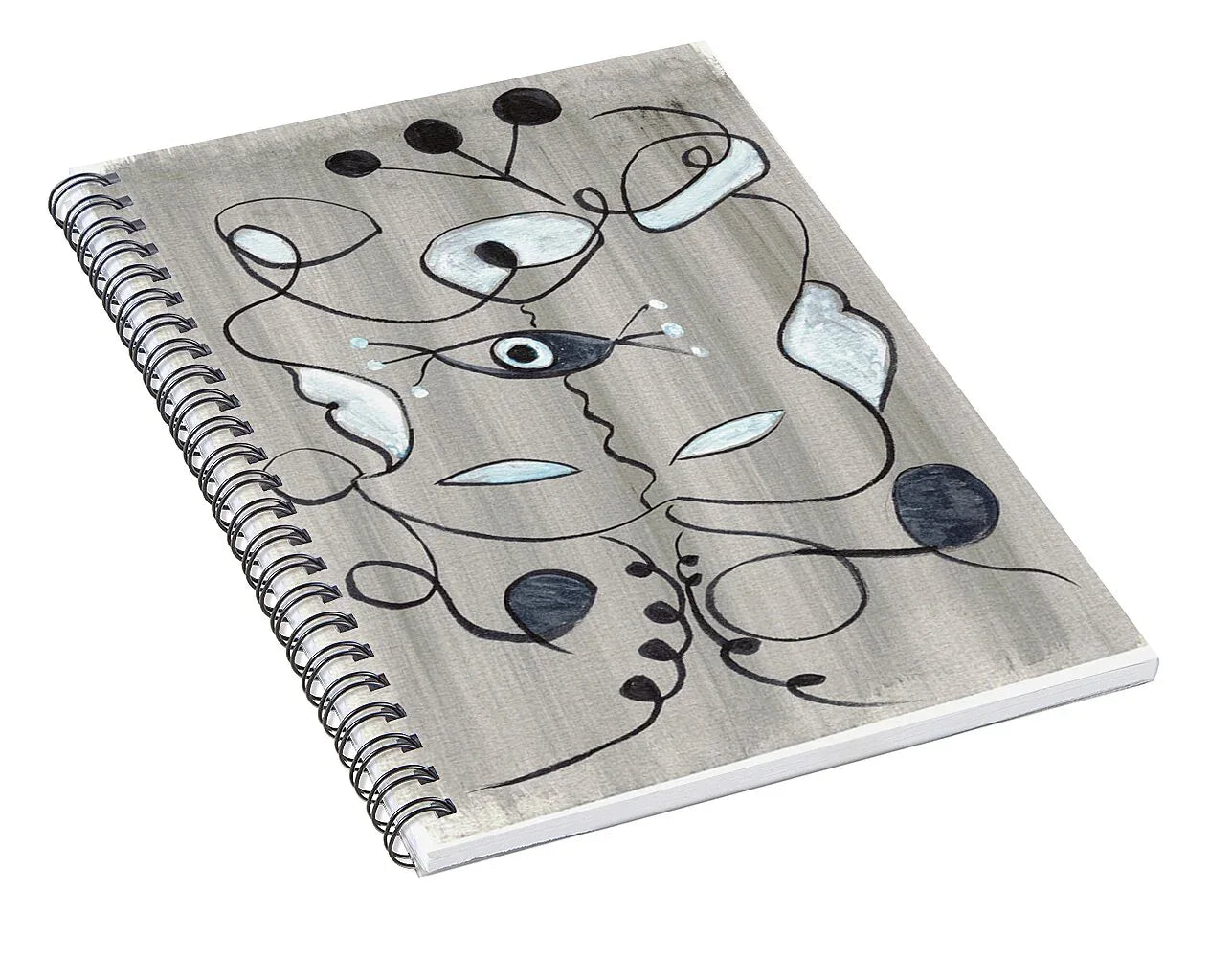 Spiral Notebook Le Masque - Artistic Journaling et creative Expression - Laure Leprince - Artiste Peintre
