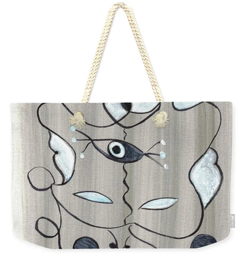 Le Masque Abstract Watercolor Tote Bag – Chic Weekender & Everyday Style - Laure Leprince - Artiste Peintre