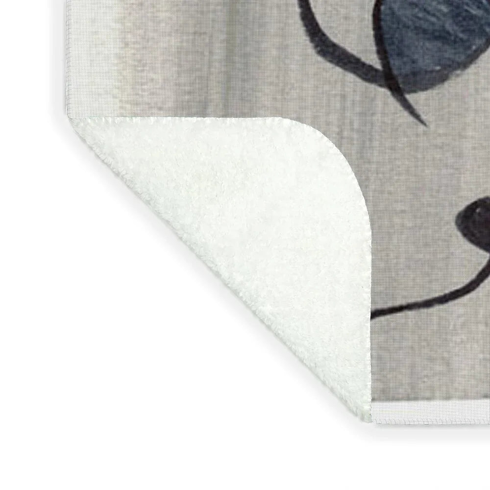 Abstract Watercolor Blanket Le Masque – Artistic Comfort Bohemian Warmth - Laure Leprince - Artiste Peintre