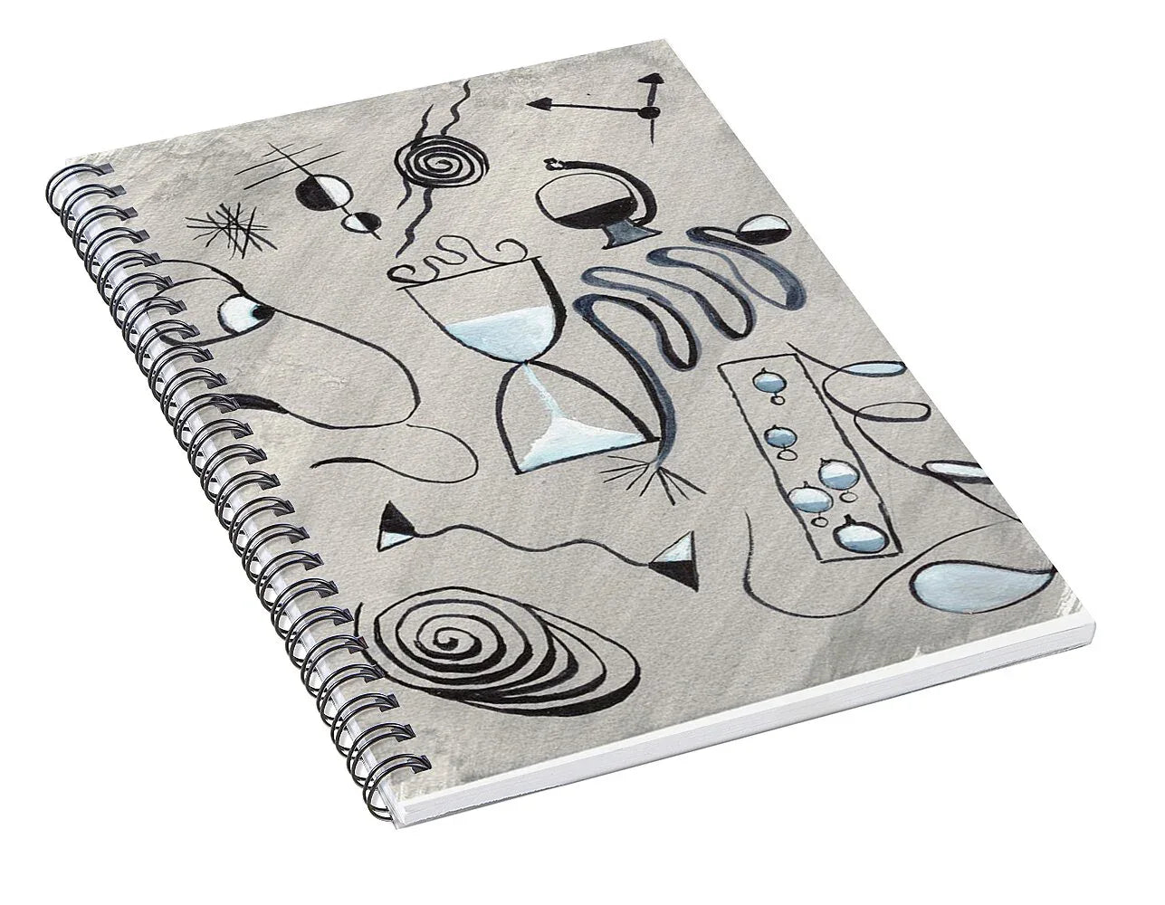 Le Temps Passe Spiral Notebook – Artistic Journaling et Creative Expression - Laure Leprince - Artiste Peintre