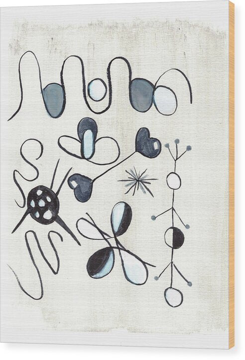 Les Astres - Wood Print