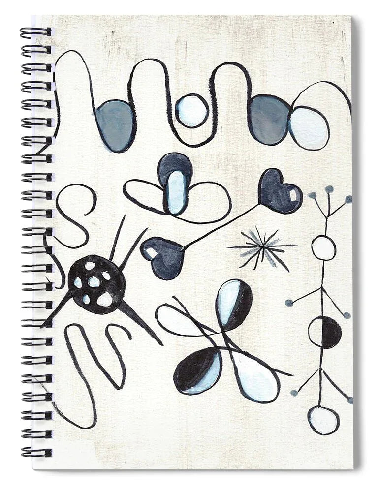 Les Astres Spiral Notebook – Artistic Journaling et Creative Expression - Laure Leprince - Artiste Peintre