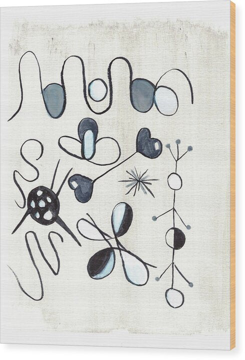 Les Astres - Wood Print