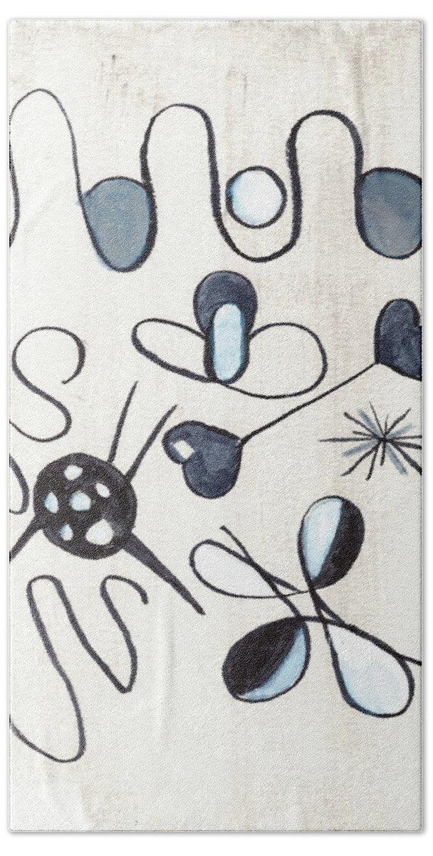 Les Astres Abstract Watercolor Bath Towels – Luxurious Softness & Artistic Style - Laure Leprince - Artiste Peintre