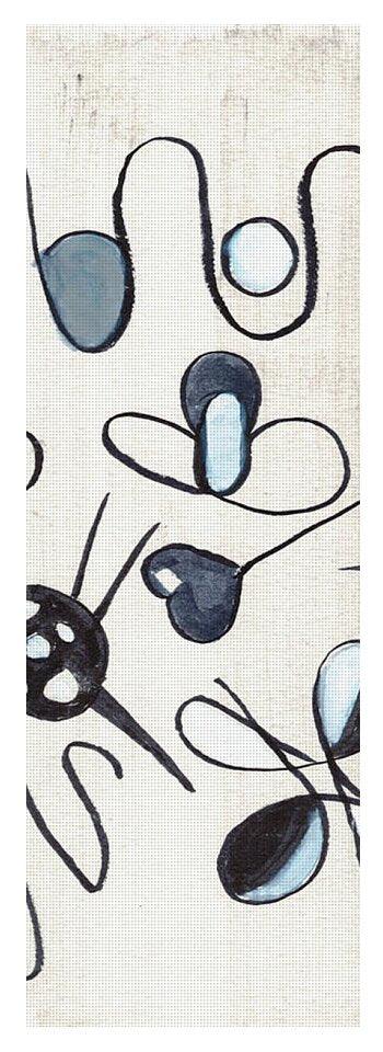 Les Astres Watercolor Art Yoga Mat – Premium Natural Rubber Artistic Design - Laure Leprince - Artiste Peintre