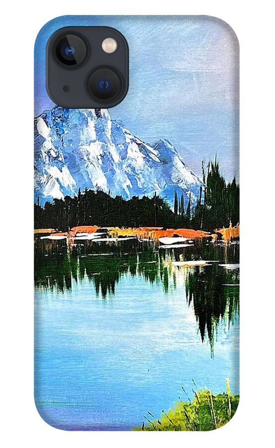 Mountain Lake at Sunset - Phone Case
