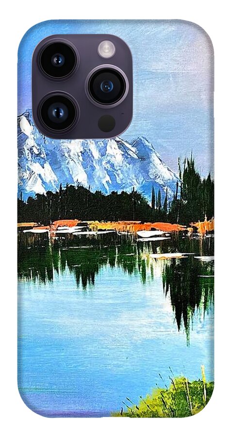 Mountain Lake at Sunset - Phone Case