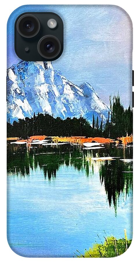Mountain Lake at Sunset - Phone Case