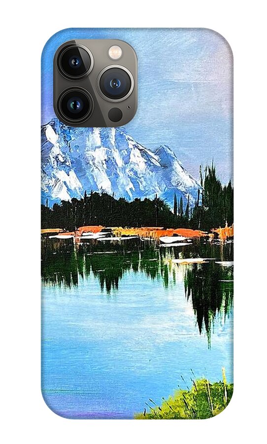 Mountain Lake at Sunset - Phone Case