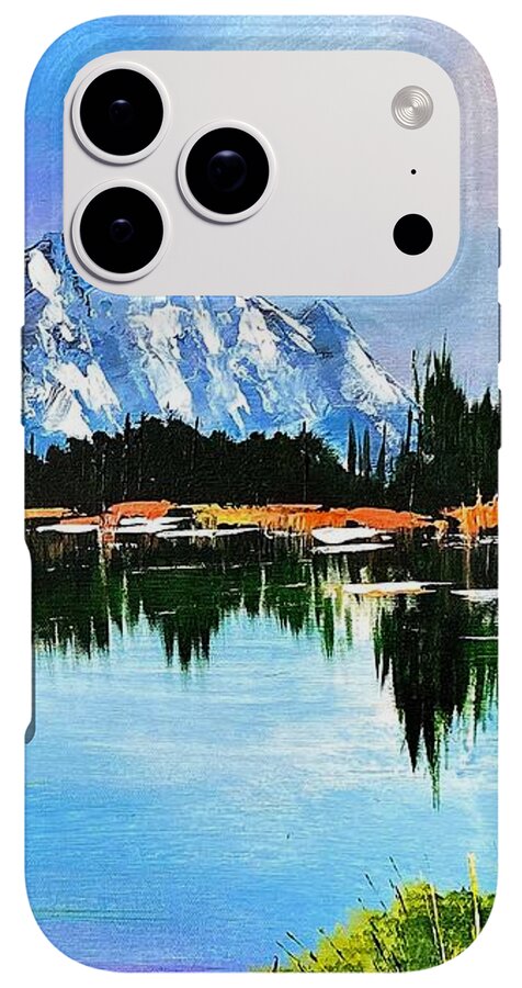 Mountain Lake at Sunset - Phone Case