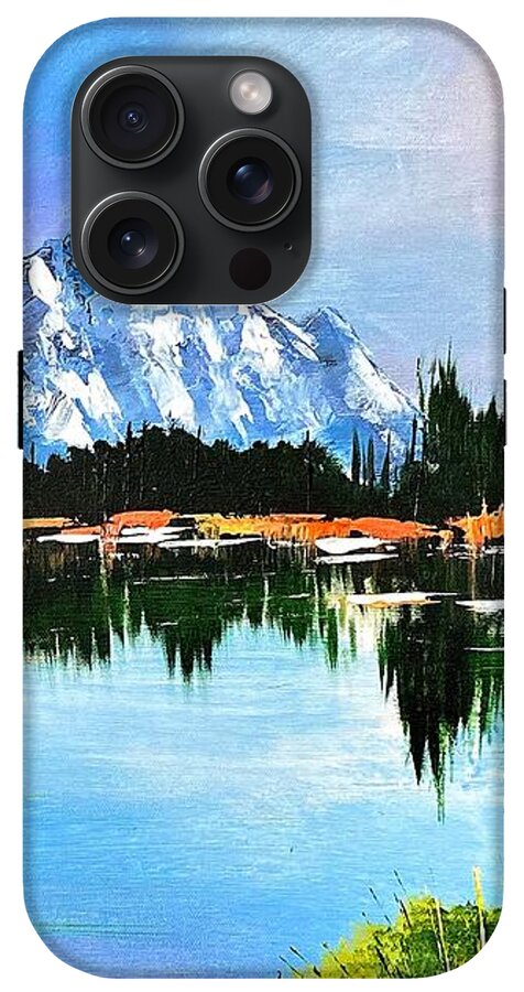 Mountain Lake at Sunset - Phone Case
