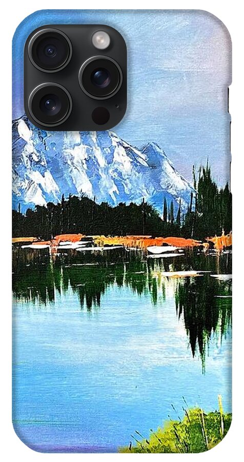 Mountain Lake at Sunset - Phone Case