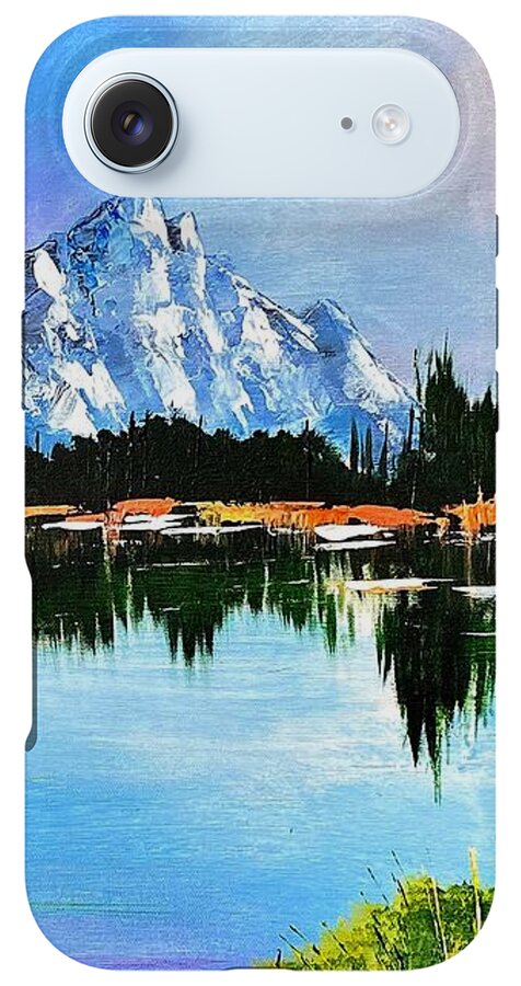 Mountain Lake at Sunset - Phone Case