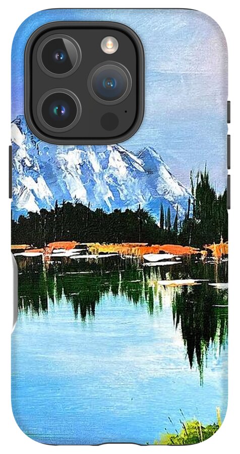 Mountain Lake at Sunset - Phone Case