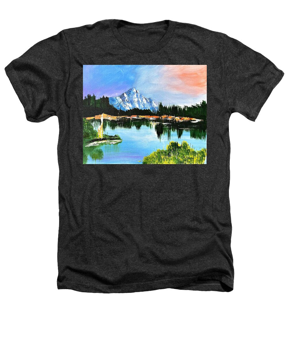 Mountain Lake at Sunset - Heathers T-Shirt