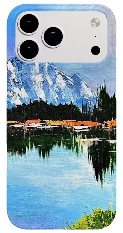 Mountain Lake at Sunset - Phone Case