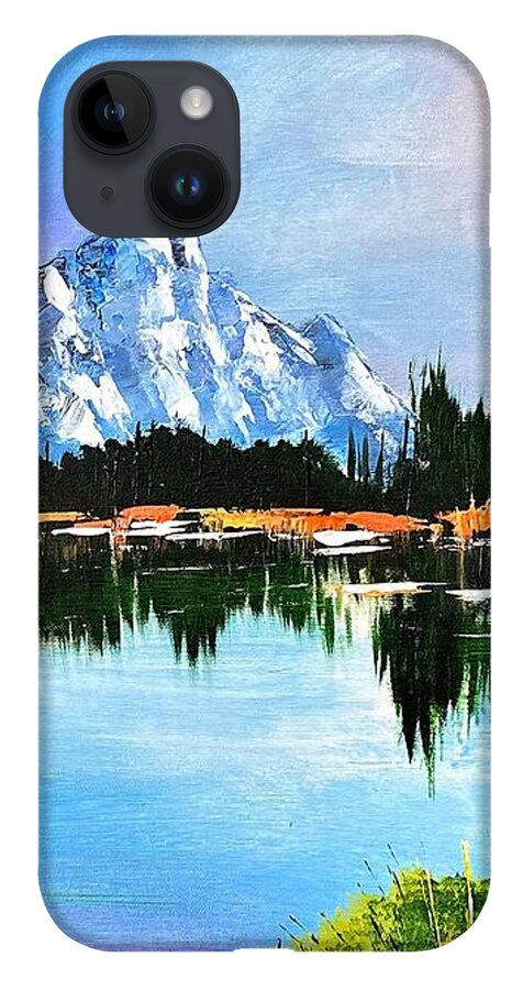 Mountain Lake at Sunset - Phone Case