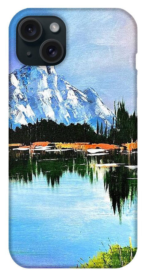 Mountain Lake at Sunset - Phone Case