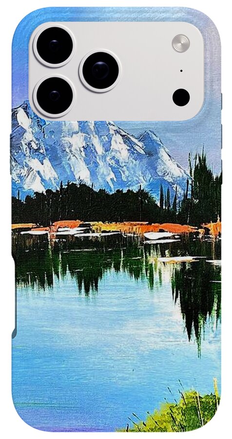 Mountain Lake at Sunset - Phone Case