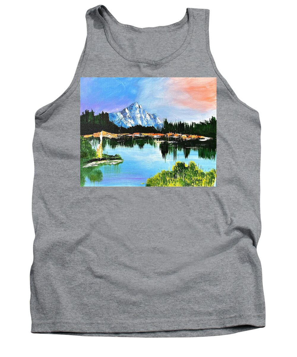 Mountain Lake at Sunset - Tank Top