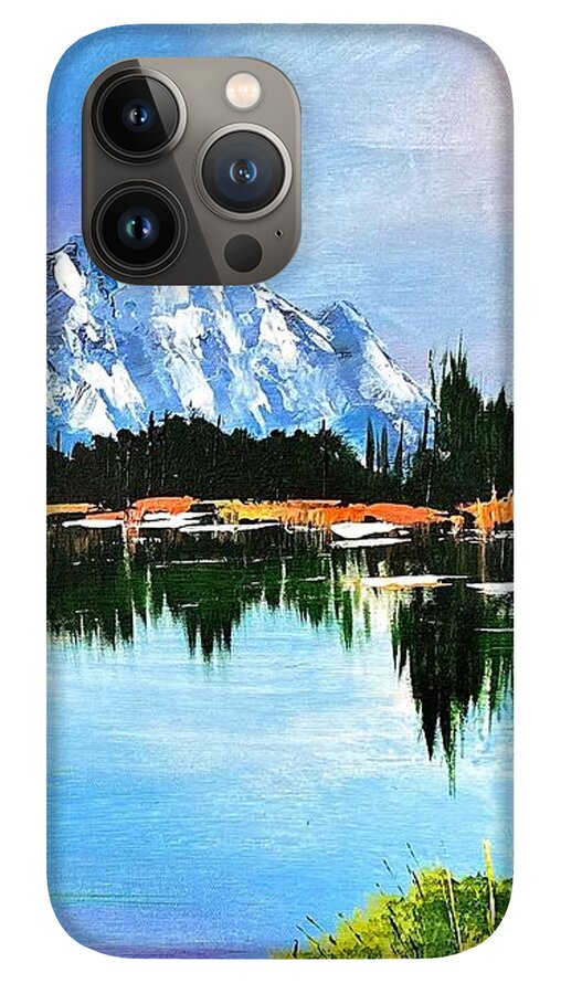 Mountain Lake at Sunset - Phone Case