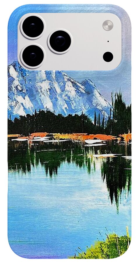 Mountain Lake at Sunset - Phone Case