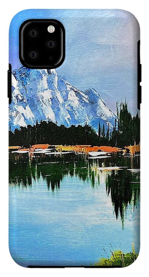 Mountain Lake at Sunset - Phone Case