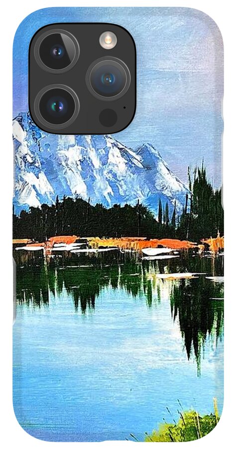 Mountain Lake at Sunset - Phone Case