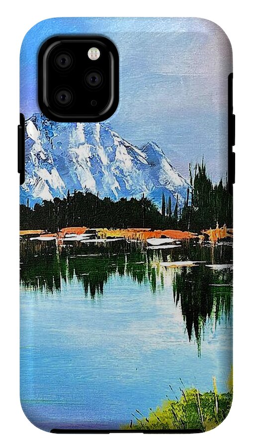 Mountain Lake at Sunset - Phone Case