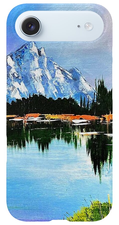 Mountain Lake at Sunset - Phone Case