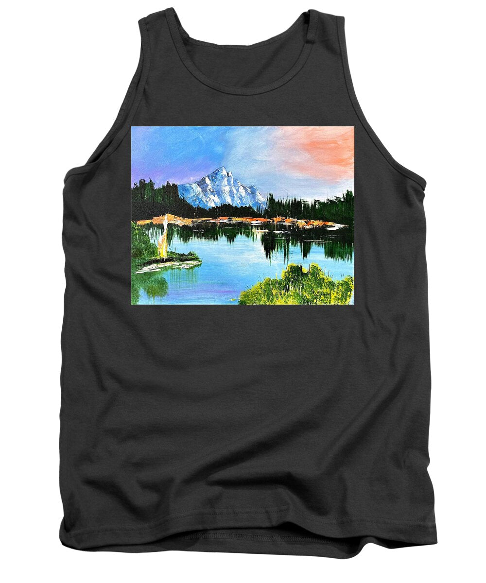 Mountain Lake at Sunset - Tank Top