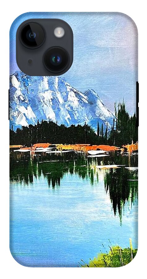 Mountain Lake at Sunset - Phone Case