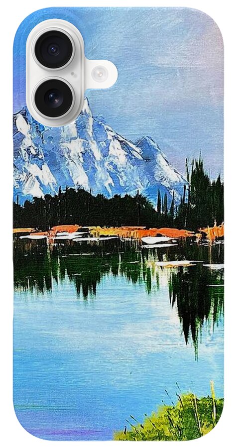 Mountain Lake at Sunset - Phone Case