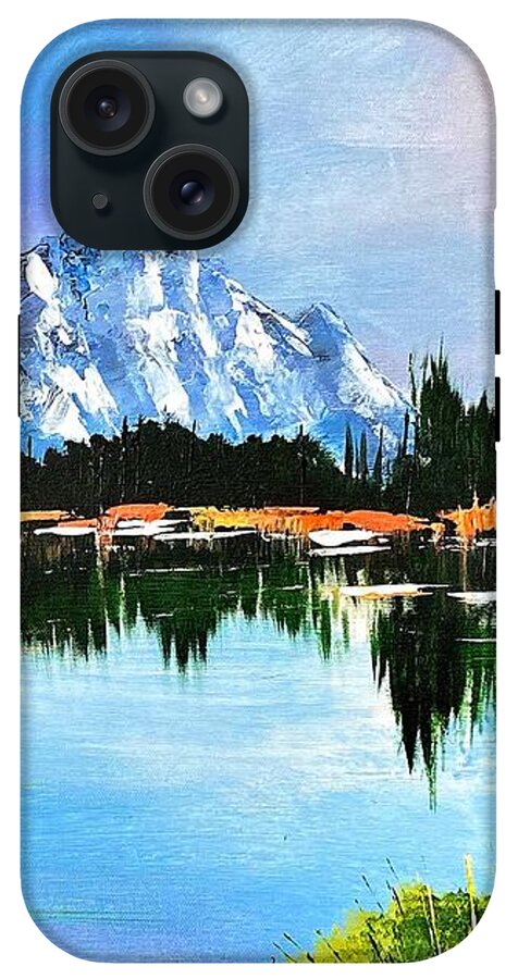 Mountain Lake at Sunset - Phone Case